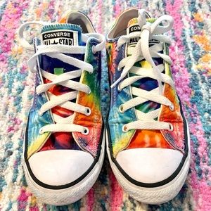 Tie dye Converse- Girls size 3